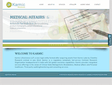 Tablet Screenshot of karmiclifesciences.com